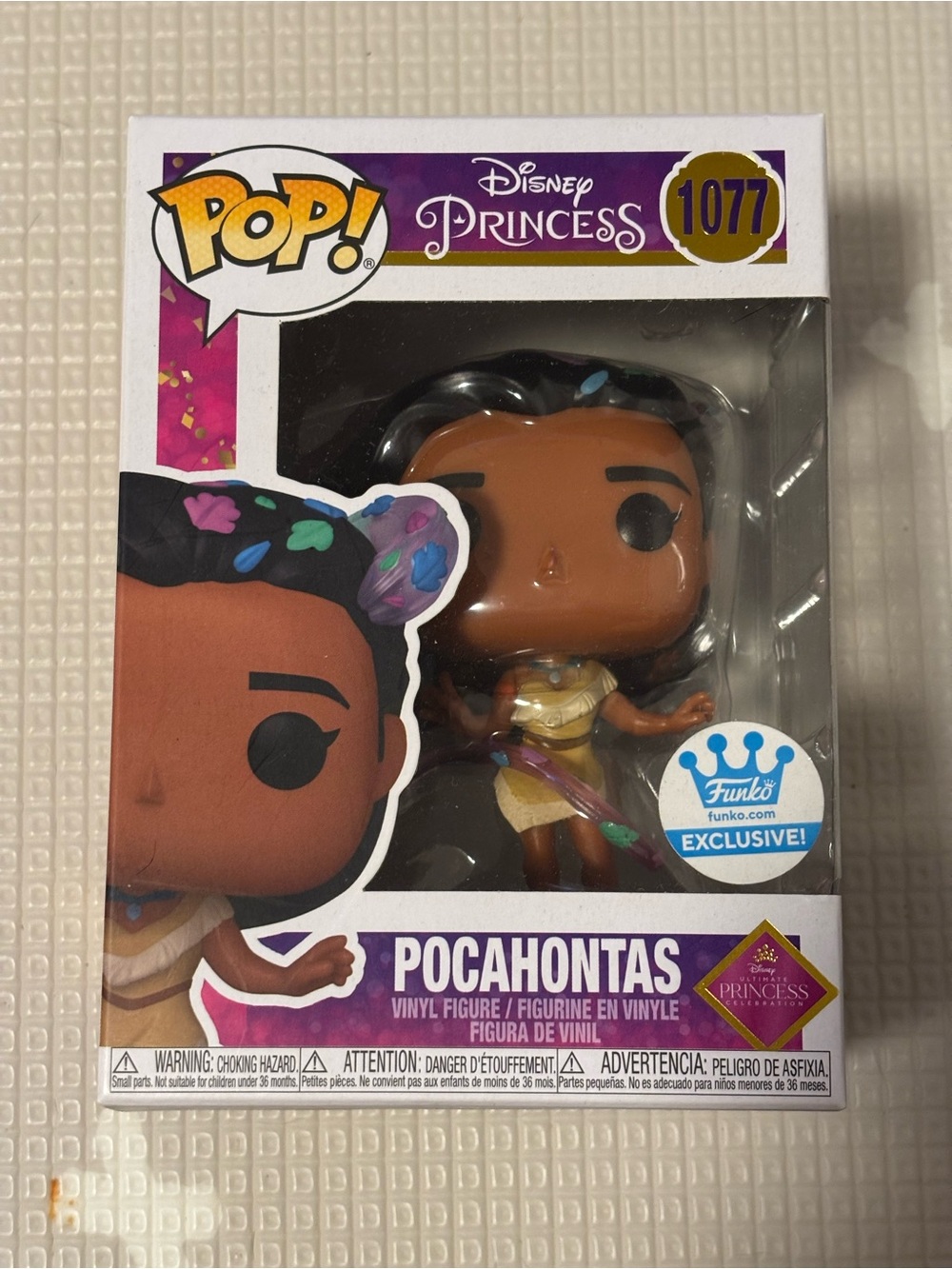 pop! Disney Princess Pocahontas Vinyl Figure - Brown, Black, Purple, Blue, Green